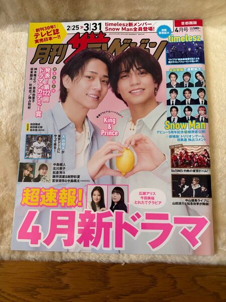 月刊ザ テレビジョン首都圏関東版2025年4月号