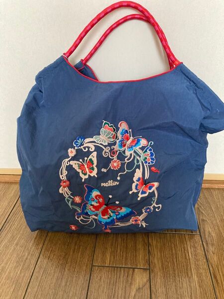 D.KELLY 刺繍トートバッグ 刺繍エコバッグ