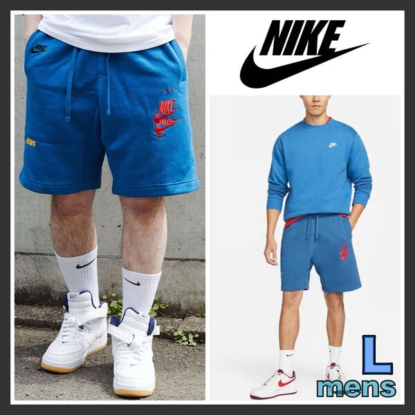 NIKE メンズ ショートパンツ ブルー Lサイズ