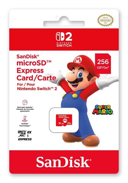 SanDisk microSD Express Card 256GB for Nintendo Switch 2 新品未開封