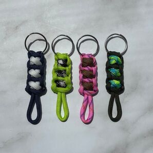 ハンドメイド パラコード キーリング セット