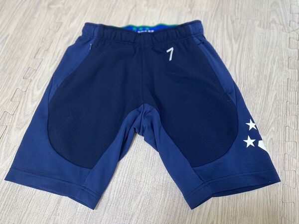 サッカー ハーフパンツ 練習着 150 ネイビー 紺色