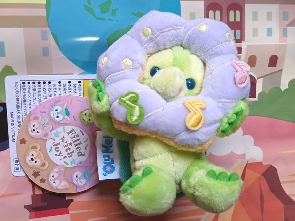 東京ディズニーシー ダッフィー&フレンズのフィルド・ウィズ・ジョイ! オル・メル ぬいぐるみバッジ オルメル