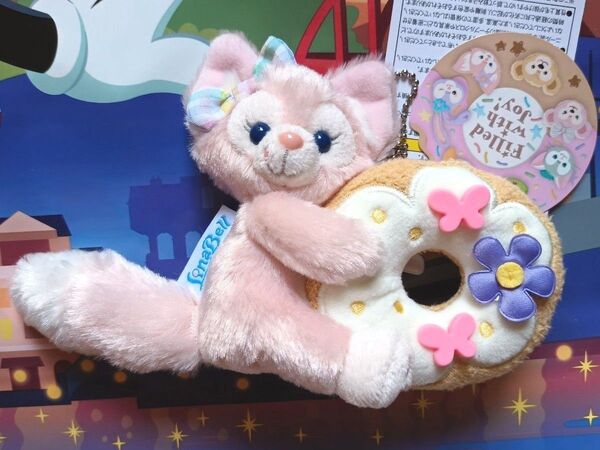 東京ディズニーシー ダッフィー&フレンズのフィルド・ウィズ・ジョイ! リーナ・ベル ぬいぐるみバッジ リーナベル ぬいば