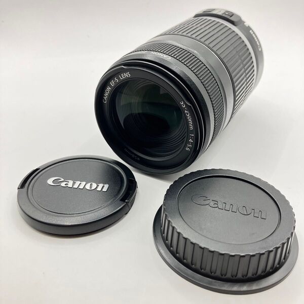 【美品】Canon キャノン EF-S 55-250mm IS 望遠ズームレンズ フード付き☆手ブレ補正☆動作確認済み 運動会撮影