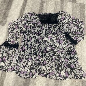 シフォンブラウス レディース トップス 長袖