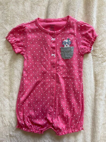 Carter's ベビー服 ロンパース ピンク 水玉 18M