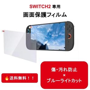 Nintendo Switch2 画面保護フィルム 高耐久×ブルーライトカット