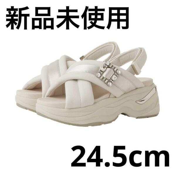 24.5cm【新品未使用】アイボリージンコウスムース/アイボリーサテン