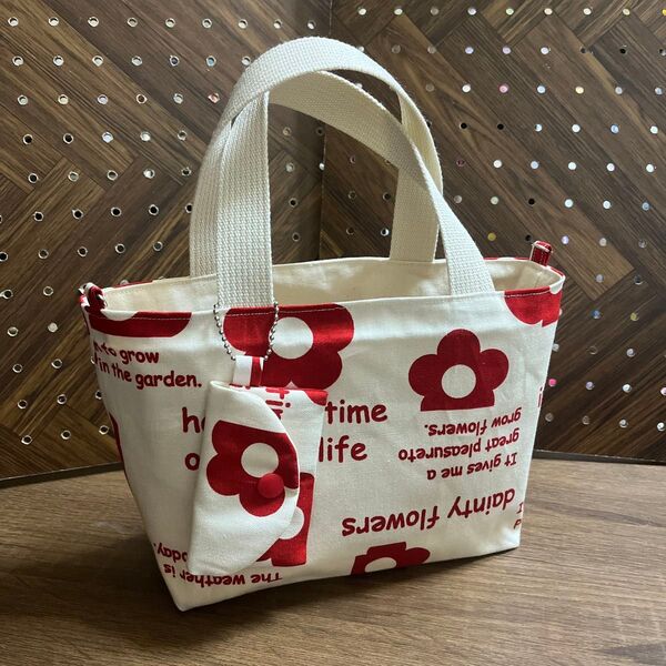ICカードケース付 トートバッグ ハンドメイド