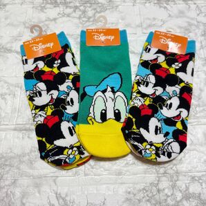 ディズニー キャラクター ソックス 3足 セット 靴下 23-25cm