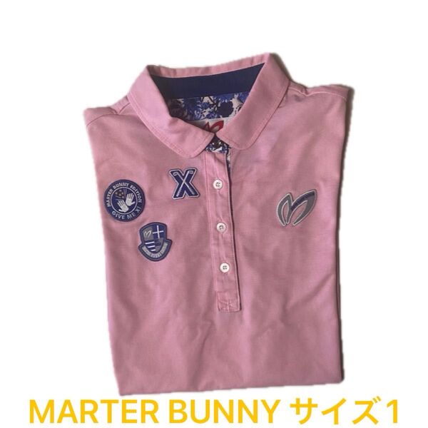 MASTER BUNNY EDITION ポロシャツ ピンク レディース ゴルフウェア サイズ1
