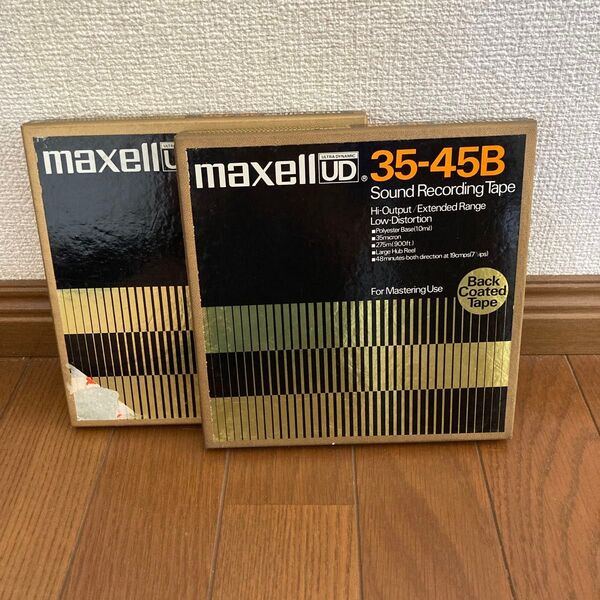 【録音済】7号オープンリールテープ(2本) maxell UD 35-45B