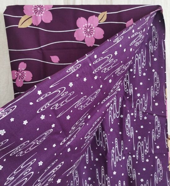 新品 桜 大判風呂敷 マルチクロス 彩工房 綿100% リバーシブル 日本製
