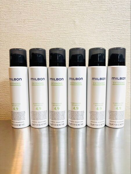 ラスト1点 MILBON EXTENDEDのムース・ヘアフォーム75gが6本