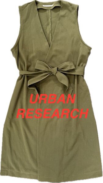 アーバンリサーチURBANRESEARCH ジレ レディースロングカーディガ ワンピース ノースリーブ