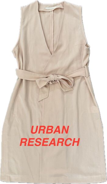 アーバンリサーチURBANRESEARCH ジレ レディースロングカーディガン ワンピース ノースリーブワンピース ノースリーブ