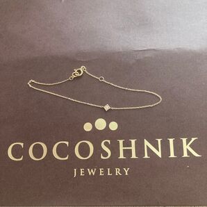 COCOSHNIK ココシュニックダイヤモンドスクエアハサミ留 ブレスレッド