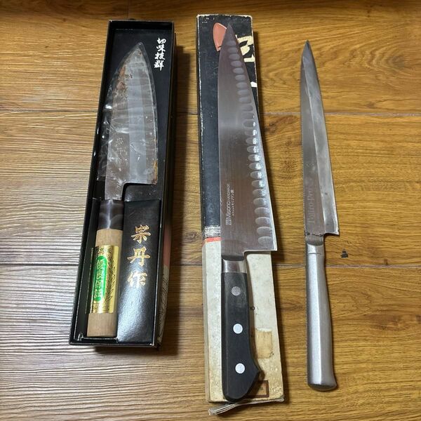 最終値下げ)))TOJIRO PRO 柳刃刺身包丁とmisono 牛刀27センチと人造砥石セット売り