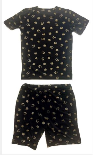 ルシアンペラフィネ メンズ レディース 半袖Tシャツ ハーフパンツ 上下セット セットアップ Mサイズ カットソー ボトムス