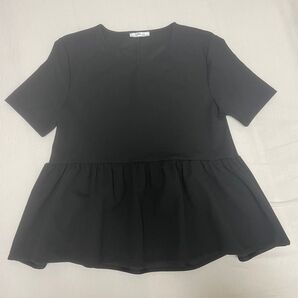 ZARA ペプラムトップス ブラック 黒