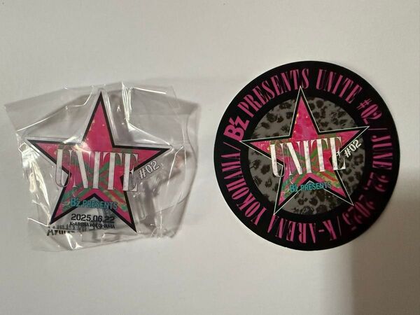 B’z presents UNITE ♯02 会場限定ステッカー&会場限定ガチャガチャ アクリルスタンド6月22日