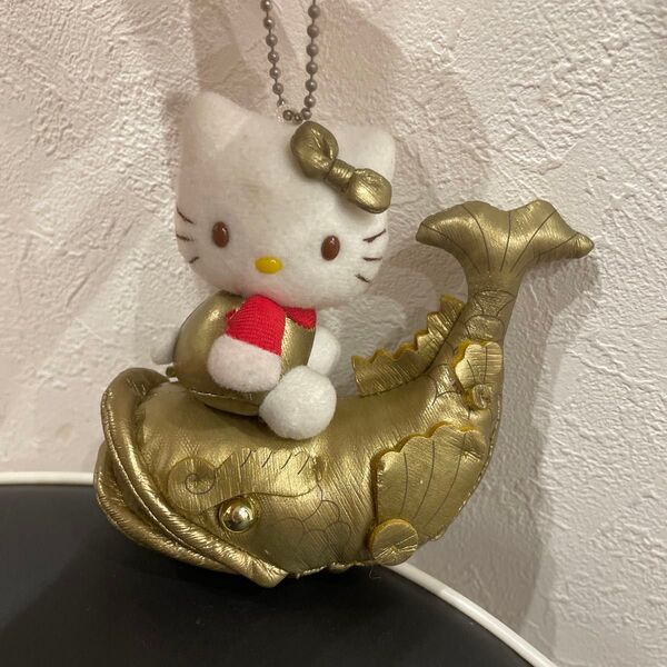 ハローキティ ご当地キティ 名古屋限定 金のシャチホコ マスコット ぬいぐるみ