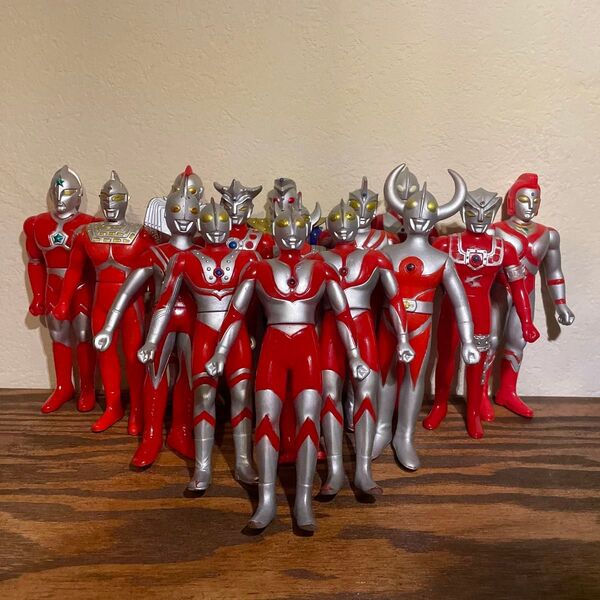 ウルトラマン達 15体 ソフビ BANDAI バンダイ ウルトラマン 当時物 レトロ フィギュア セット まとめ売り JAPAN