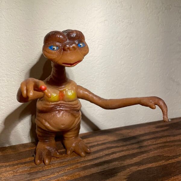 E.T. フィギュア ソフビ レア ビンテージ 当時物 ET スピルバーグ 映画 宇宙人 人形 ヴィンテージ レトロ 昭和レトロ