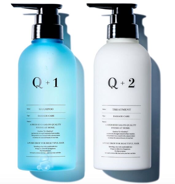 Q+ クオリタス ダメージケア シャンプー トリートメント セット 美容室専売品 アミノ酸 ノンシリコン 400ml/400g