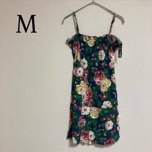 LAZY DAISY オールインワン ワンピース サロペット ルームウェア 花柄 総柄 フラワー ノースリーブ キャミソール