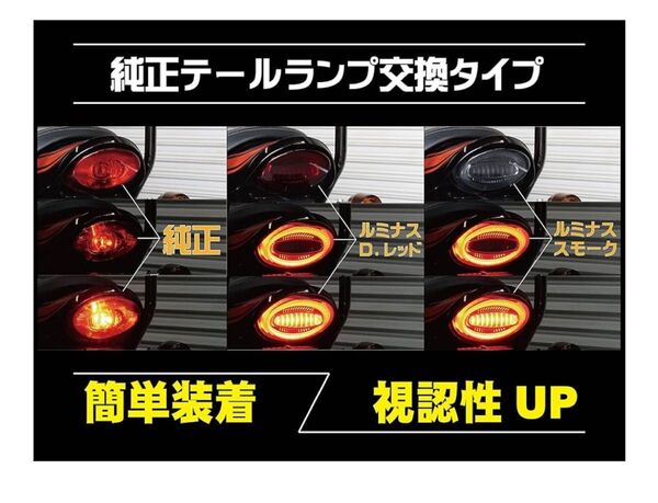 Z900RS / CAFE アワビ テールランプ LED ダークレッド ルミナスLEDテールランプ