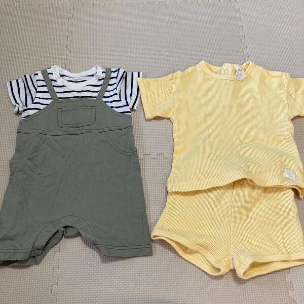 GU H&M ロンパース・Tシャツ セットアップ 95cm未満