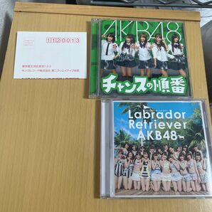 AKB48 2枚セット チャンスの順番 TYPE K ラブラドール・レトリバー 劇場盤 送料込み