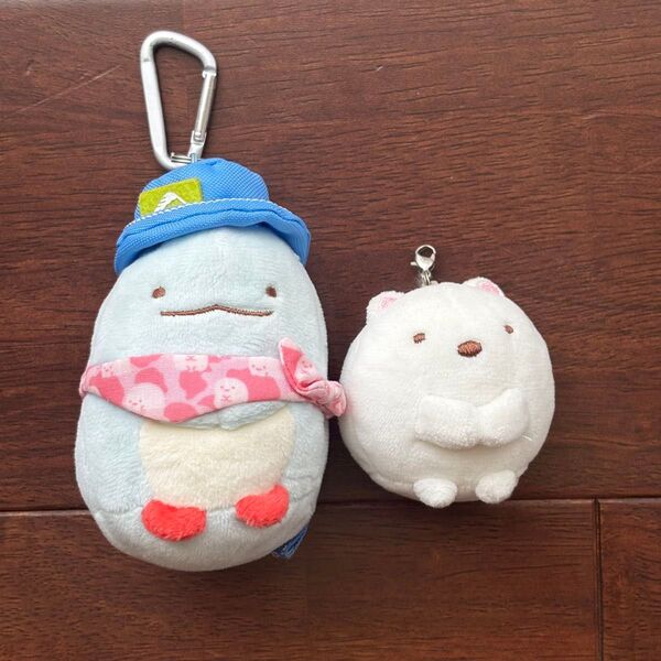 すみっこぐらし とかげ しろくま マスコット チャーム キーホルダー ぬいぐるみ