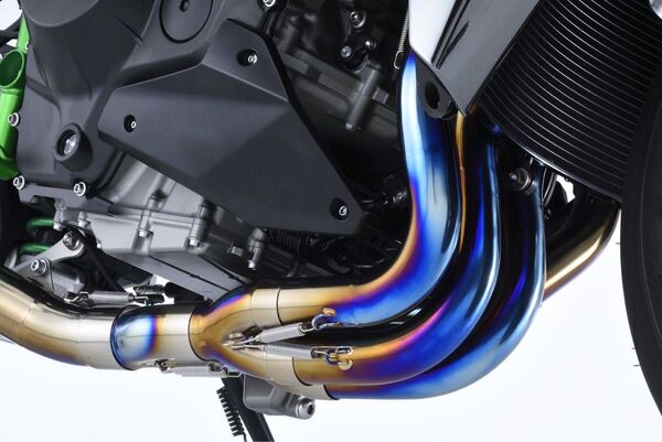 OVER Racing Ninja H2 4-2-1 チタンフルエキゾーストパイプ エキパイ ヘッダーパイプ