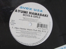 浜崎あゆみ 「BOYS & GIRLS」Hex Hector Main Club Mix 完全生産限定盤 アナログ・レコード 12インチ 新品 未開封品 シールド_画像3