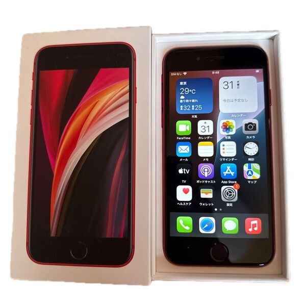 iPhone SE 第2世代 (SE2) レッド 64GB SIMフリー バッテリー79%