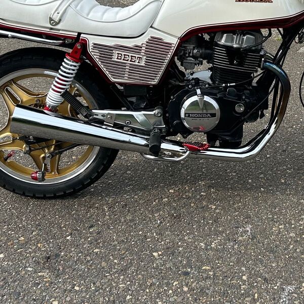 ホーク2 ホーク3 cb400n マフラー メガホン メッキ