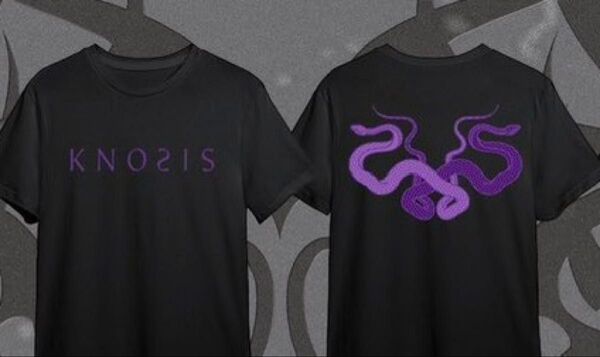 KNOSIS 紫ロゴTシャツ XLサイズ 新品未開封