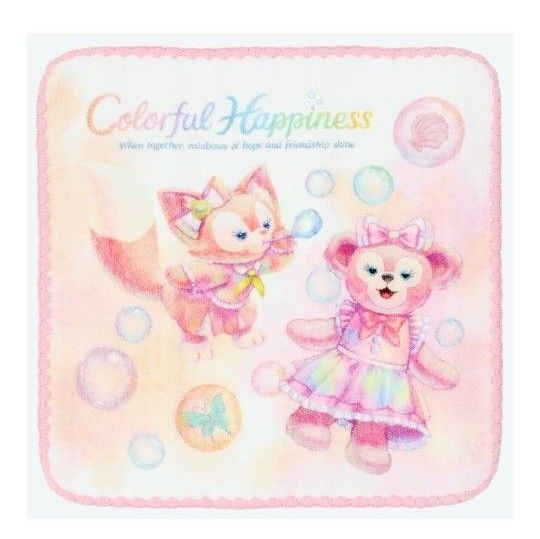 シェリーメイ+リーナベル カラフルハピネス ダッフィーアンドフレンズ ミニタオル バラ売り