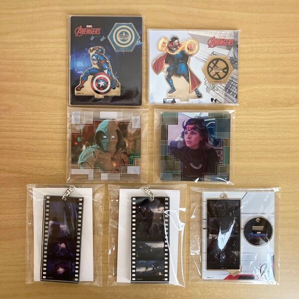 マーベル アクリル系グッズ 7点セット アクリルスタンド アクリルコースター アクリルキーホルダー アベンジャーズ