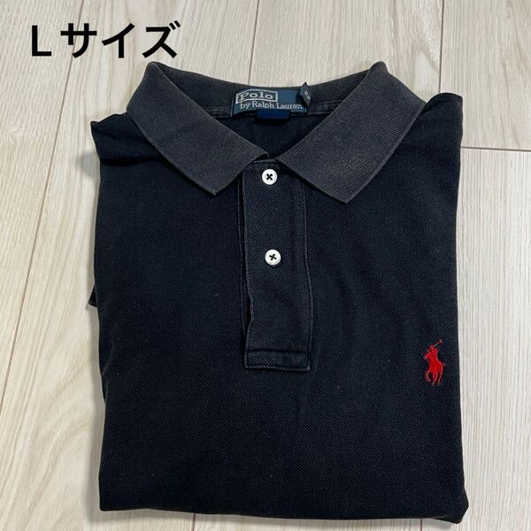 Polo by Ralph Lauren ラルフローレン ポロシャツ ブラック 半袖 半袖ポロシャツ Lサイズ トップス
