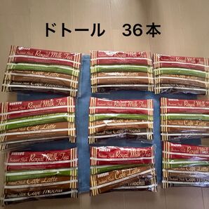 ドトール コーヒー スティックコーヒー ロイヤルミルクティー 泡立ち抹茶オレ 泡立ちカフェラテ カフェモカ 36本