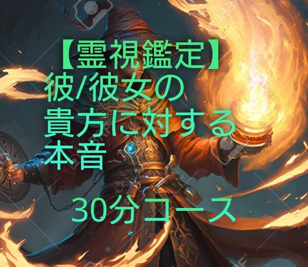 【霊視鑑定】彼/彼女の貴方に対する本音等。30分コース。有形。良くお読み下さい。