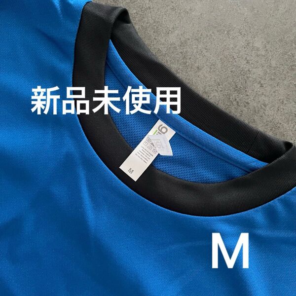 UVカット ドライ Tシャツ 半袖【300-ACT】M ロイヤルブルー×ブラック【1557】