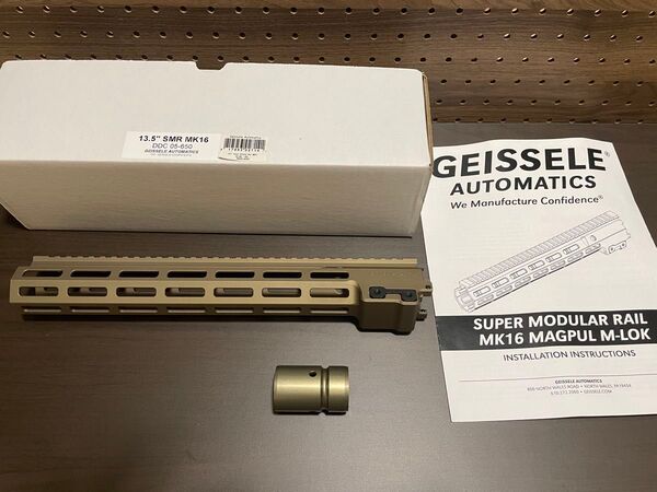 「実物」Geissele SMR MK16 URG-I 13.5inchハンドガード DDC