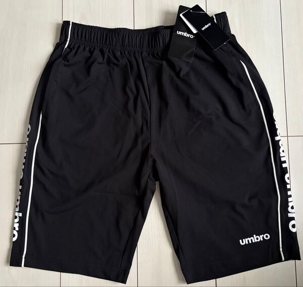 新品 LL サイズ umbro アンブロ 吸水速乾 ハーフパンツ 黒