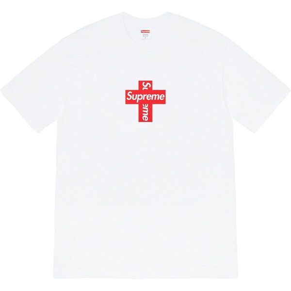 XL Supreme Cross Box Logo Tee White ホワイト シュプリーム クロス ボックスロゴ Tシャツ