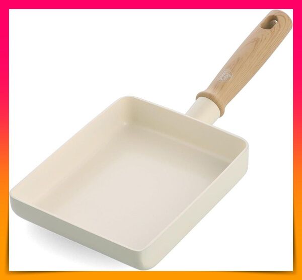 グリーンパン グリーンシェフ エッグパン 卵焼き器 IH対応 フッ素不使用 ビンテージ ホワイト GreenChef